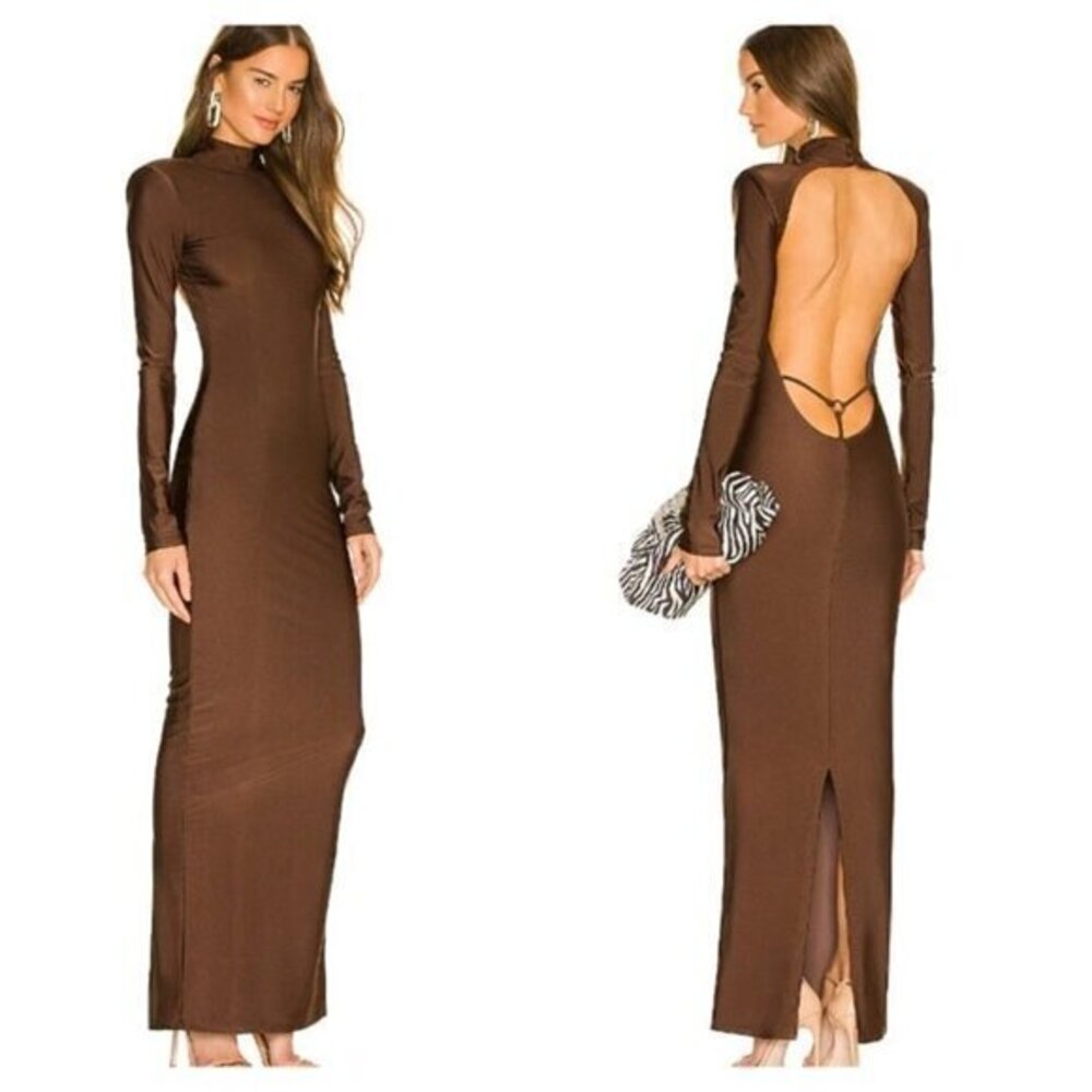 Michael Costello x REVOLVE Greene Maxi Dress - Brown